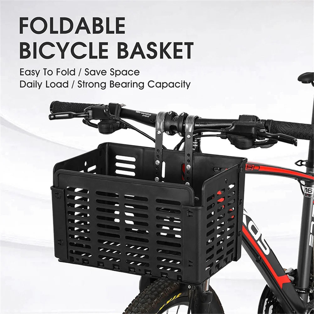 WEST BIKING YP0712031 Bicycle Basket Bike Handlebar Foldable Pannier Cycling Carrying Pouch Carrier Holder - 3