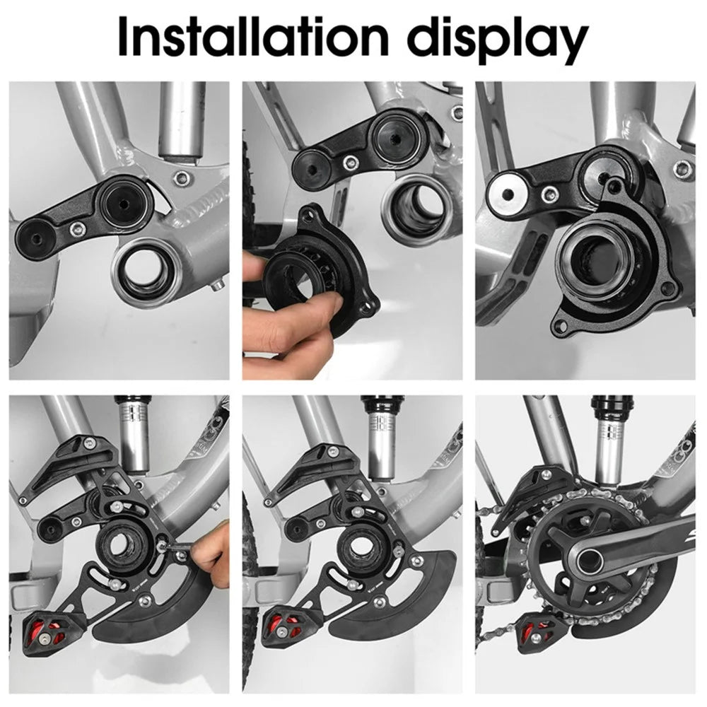 WEST BIKING YP0719259 MTB Bicycle Chain Guide BB Mount 1X Mountain Bike Pulley Chains Stabilizer DH 32-38T Bicycle Chain Protector Part - 5