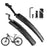 WEST BIKING YP0714023 1 Pair Telescopic Bicycle Fender Protector Bike Front Rear Mudguard Set - 1