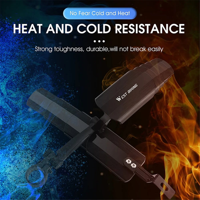 WEST BIKING YP0714023 1 Pair Telescopic Bicycle Fender Protector Bike Front Rear Mudguard Set - 4