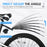 WEST BIKING YP0714023 1 Pair Telescopic Bicycle Fender Protector Bike Front Rear Mudguard Set - 7