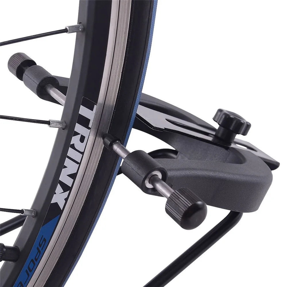 Bicycle Wheel Trimming Frame Foldable Mountain Bike Wheel Correction Table Repairing Tool - Black - 5