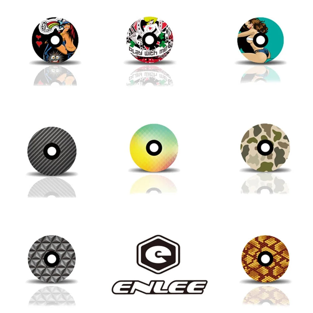 ENLEE WZG-01 Fashionable Bicycle Top Cover Front Fork Stem Top Cap MTB Bike Part Road Bike Cycling Supplies - Diamond Texture - 7
