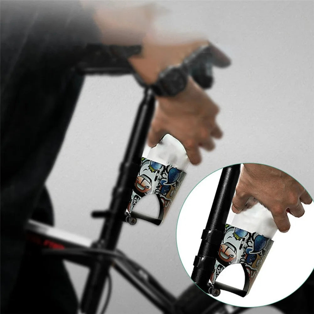 ENLEE Bike Water Bottle Cage Holder Shockproof Mountain Bicycle Bottle Cup Holder for Bike MTB Electric Scooter - Graffiti Style - 2