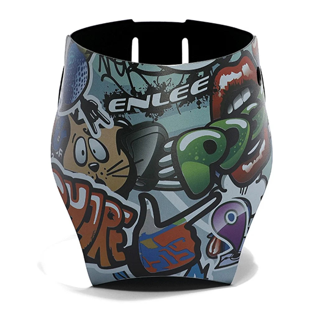 ENLEE Bike Water Bottle Cage Holder Shockproof Mountain Bicycle Bottle Cup Holder for Bike MTB Electric Scooter - Graffiti Style - 6