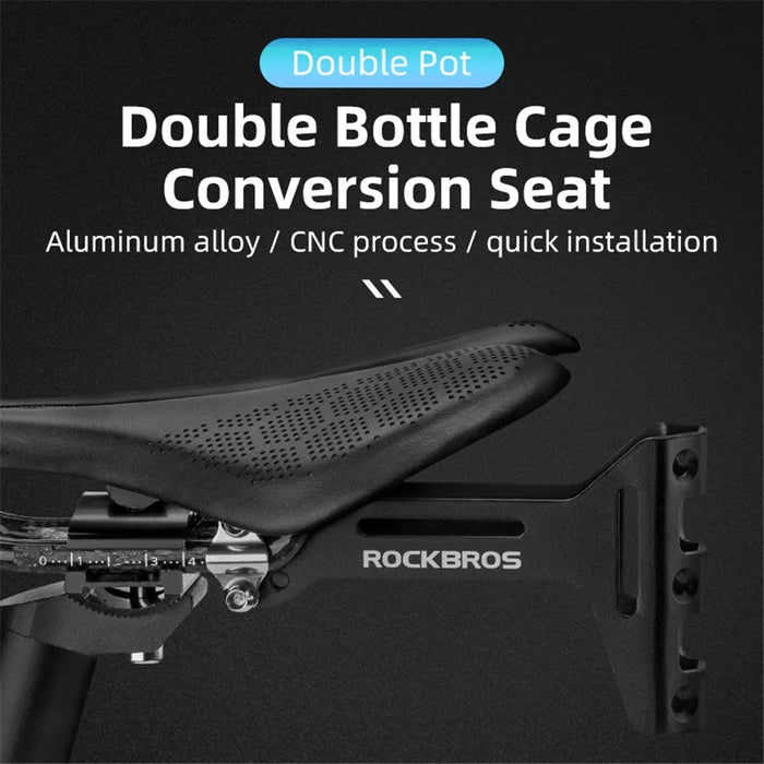 ROCKBROS 31210003001 Bicycle Bottles Saddle Holder Easy to Install Bike Cage - 3