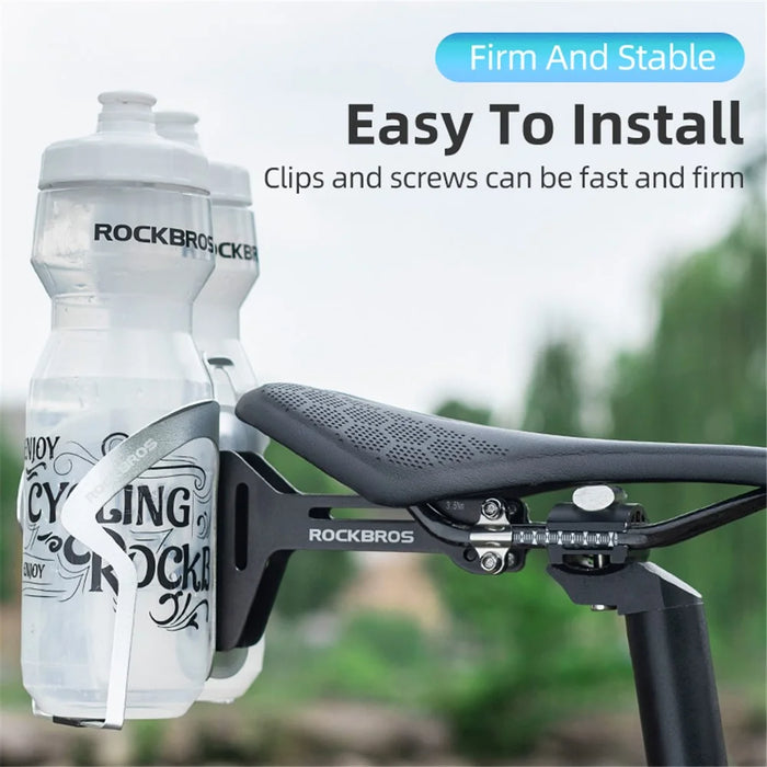 ROCKBROS 31210003001 Bicycle Bottles Saddle Holder Easy to Install Bike Cage - 5