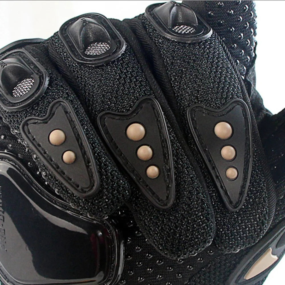 RIDING TRIBE MCS-01C 1 Pair Waterproof Warm Motorcycle Riding Gloves Outdoor Motocross Full Finger Protection Gloves - Black/M - 7