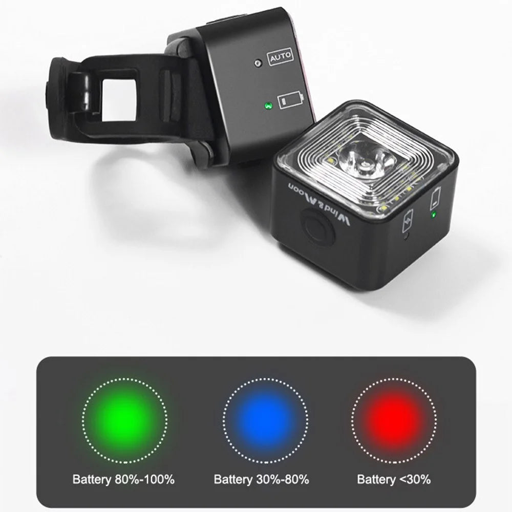 WIND&MOON WT06 Bike Cycling Headlight Waterproof USB Rechargeable Bicycle Front Light Safety Warning Lamp - 3