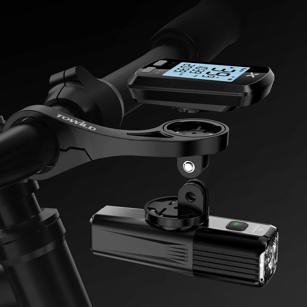 TOWILD AS90 Bicycle Stopwatch Bracket Extender Frame Sports Camera Lights Extension Base Mountain Road Bike Accessories - 2