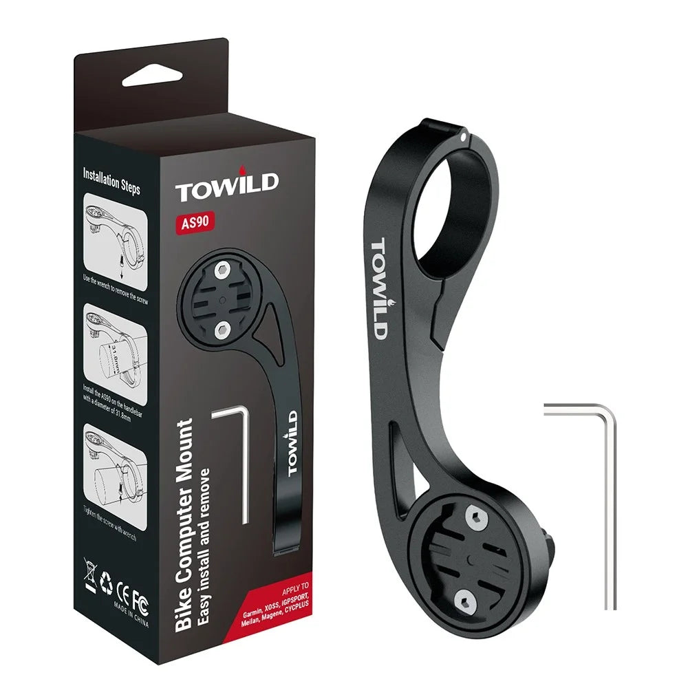 TOWILD AS90 Bicycle Stopwatch Bracket Extender Frame Sports Camera Lights Extension Base Mountain Road Bike Accessories - 7