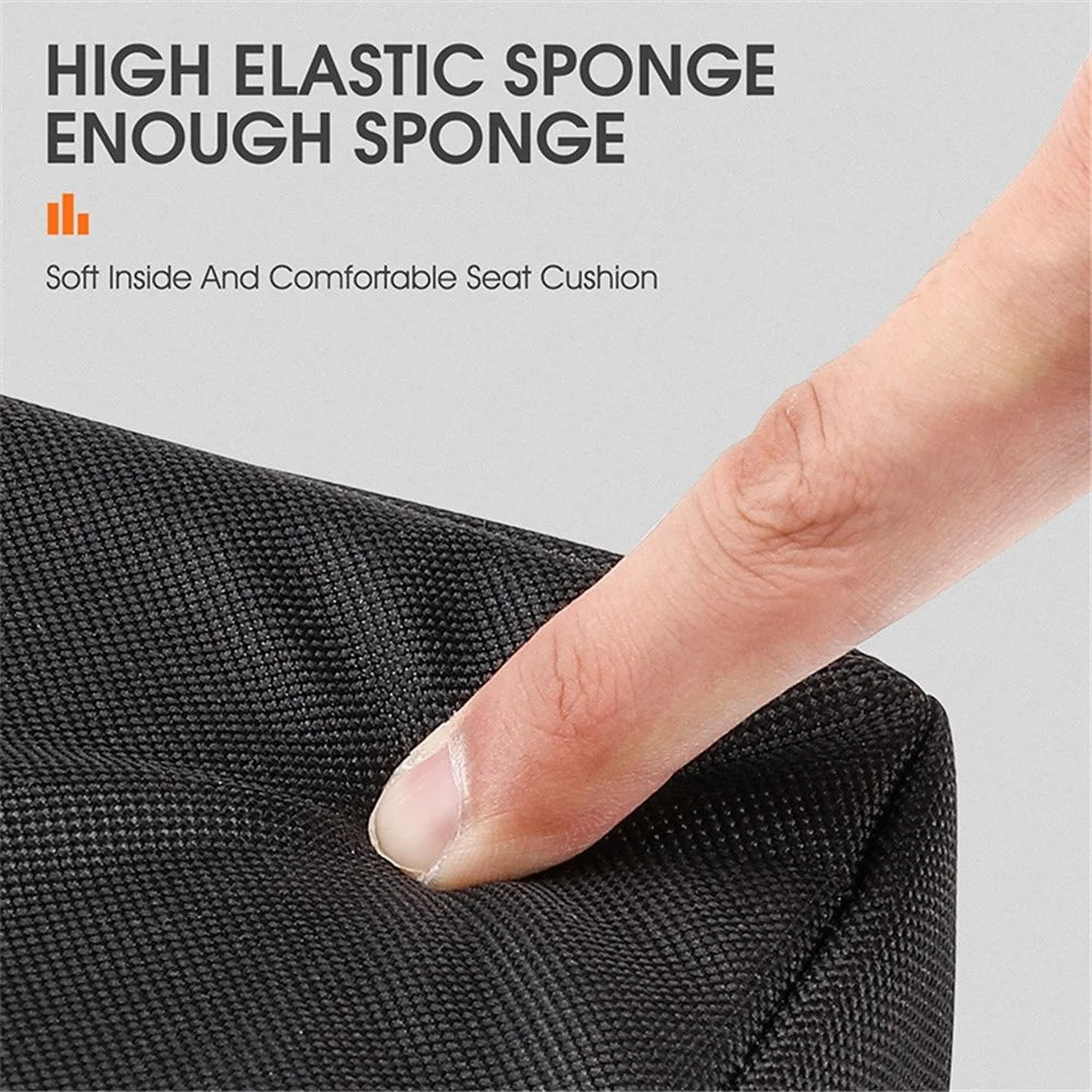 WEST BIKING YP0801137 Universal Bicycle Rear Seat Cushion Soft Thickened Bike Back Seat Protection Pad - Black - 3