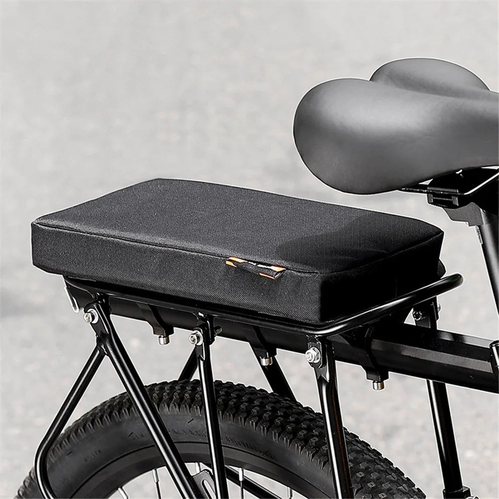 WEST BIKING YP0801137 Universal Bicycle Rear Seat Cushion Soft Thickened Bike Back Seat Protection Pad - Black - 7