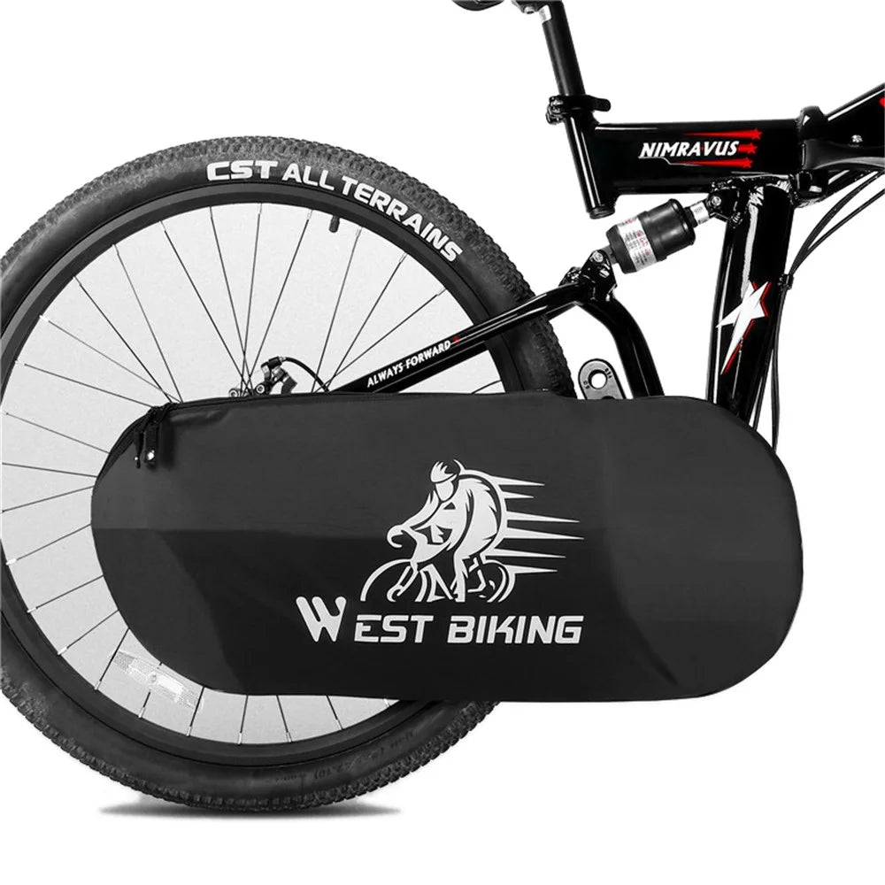 WEST BIKING YP0719301 Bicycle Chain Cover Bicycle Chainwheel Sprocket Guard Plate Dustproof Waterproof Cover - 1