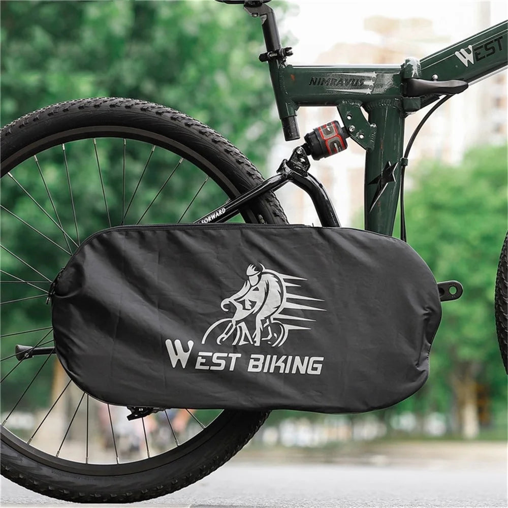 WEST BIKING YP0719301 Bicycle Chain Cover Bicycle Chainwheel Sprocket Guard Plate Dustproof Waterproof Cover - 3