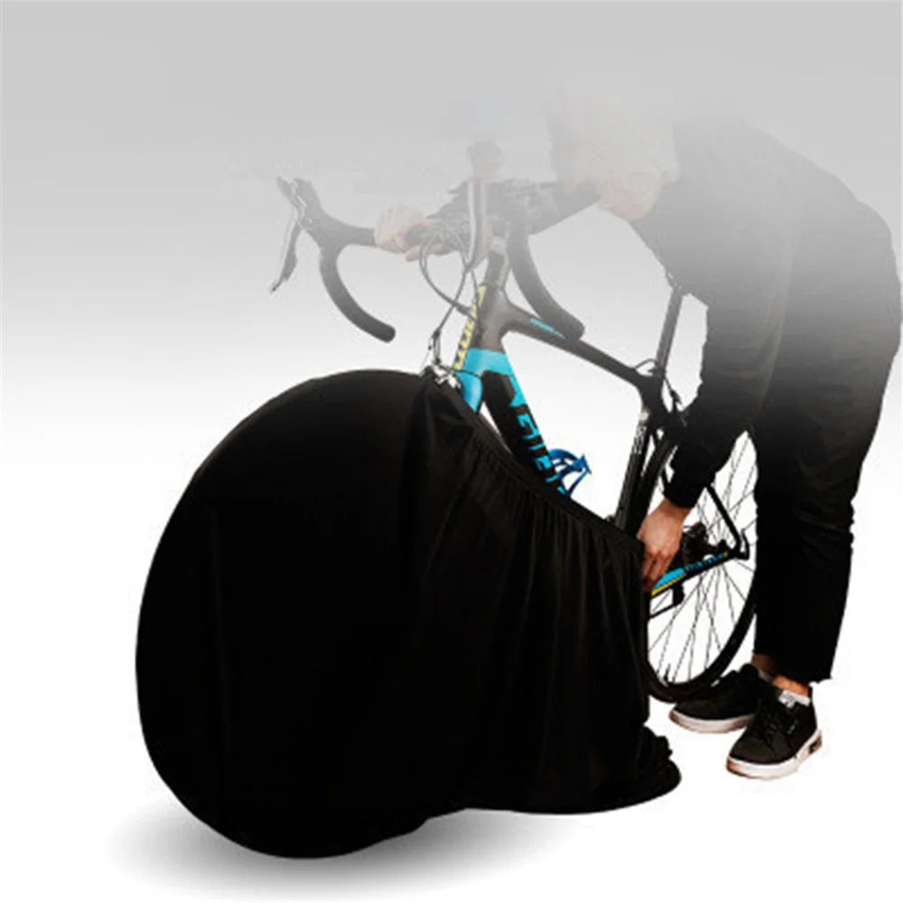 Bicycle Wheel Cover Outdoor Waterproof Elastic Bike Protective Gear Rainproof Anti-UV Windproof Shelter Protector for MTB Road Bike - 3