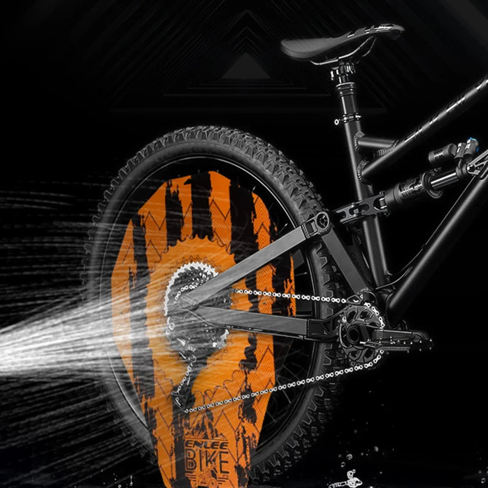 ENLEE MTB Bike Grime Guard for Bicycle Disc Brakes Wheels During Cleaning, Oil-proof Protective Cover - Shark - 2