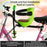 Bike Front-Mounted Children Bike Seat Bicycle Kids Carrier with Guardrail, Handrail and Pedal - Green - 4