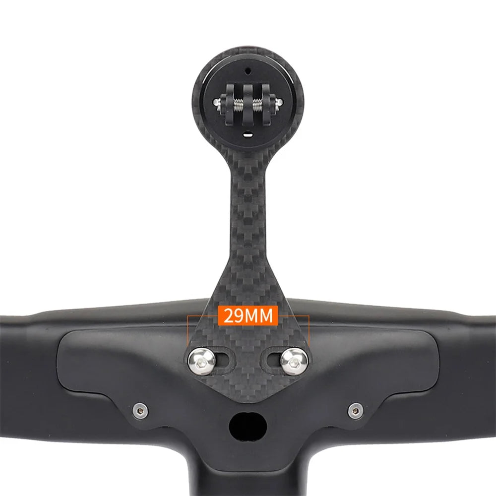 GUB 698 Carbon Fiber + PC Bike Computer Mount for Garmin / CATEYE / XOSS / iGPS / Bryton / Wahoo Integrated Bike Handlebar Computer Holder - 5