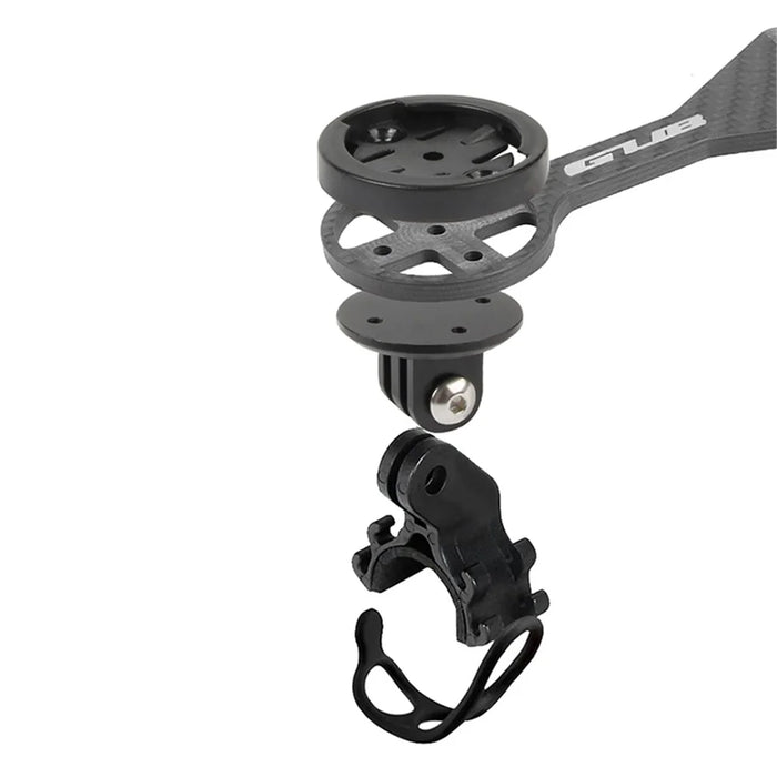 GUB 698 Carbon Fiber + PC Bike Computer Mount for Garmin / CATEYE / XOSS / iGPS / Bryton / Wahoo Integrated Bike Handlebar Computer Holder - 6