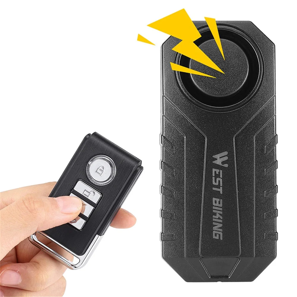 WEST BIKING YP0706052 Wireless Bicycle Alarm Bike Scooter Remote Control Anti-theft Loud Sound Alarm - 2