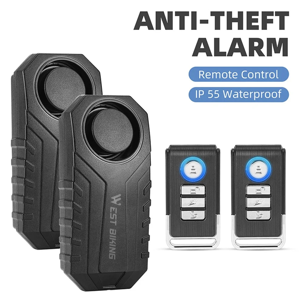 WEST BIKING YP0706052 Wireless Bicycle Alarm Bike Scooter Remote Control Anti-theft Loud Sound Alarm - 3