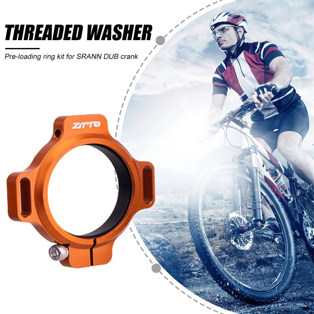 ZTTO DUBKTDQ1 Bicycle Crank Chainring Preloader Adjuster for SRANN DUB Crank Aluminum Alloy Adjuster - Orange - 4