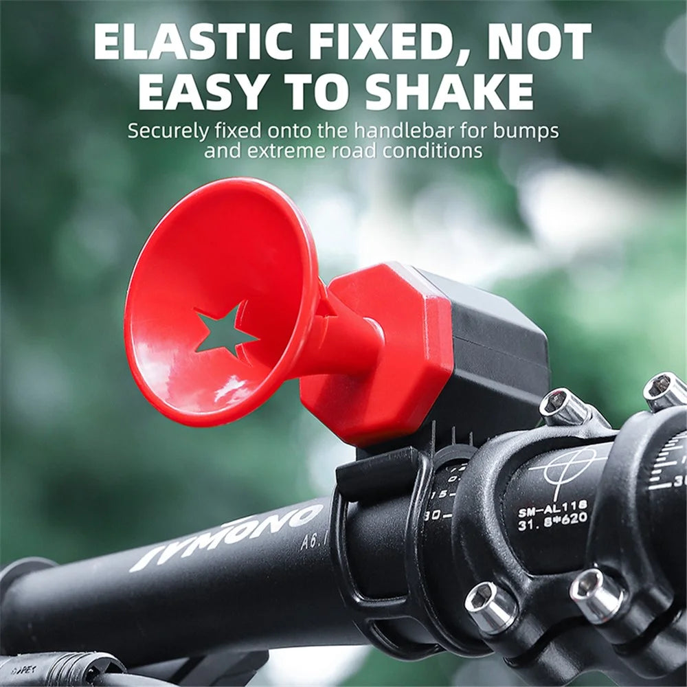 WEST BIKING YP0701376 Electric Bicycle Horn USB Rechargeable 90dB Warning Sound Bike Bell - 6