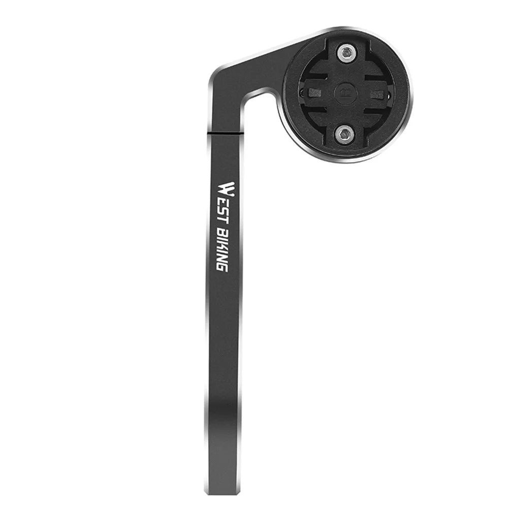 WEST BIKING YP0719358 Bicycle Computer Mount Holder Aluminum Alloy Bike Handlebar Computer Bracket - Black - 2