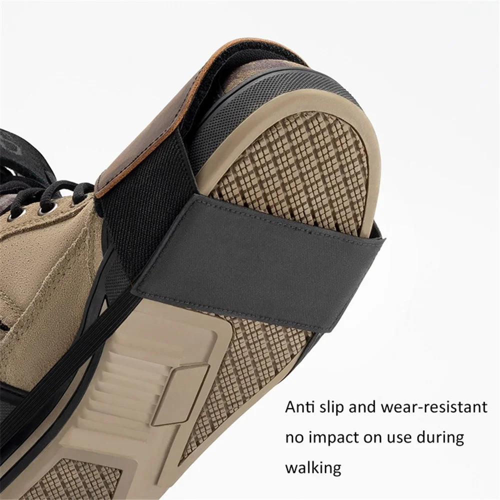 ROCKBROS MTB002 Motorcycle Shift Lever Shoe Cover Non-slip Leather Shoes Protection Gear Shift Pad - Bronze - 3