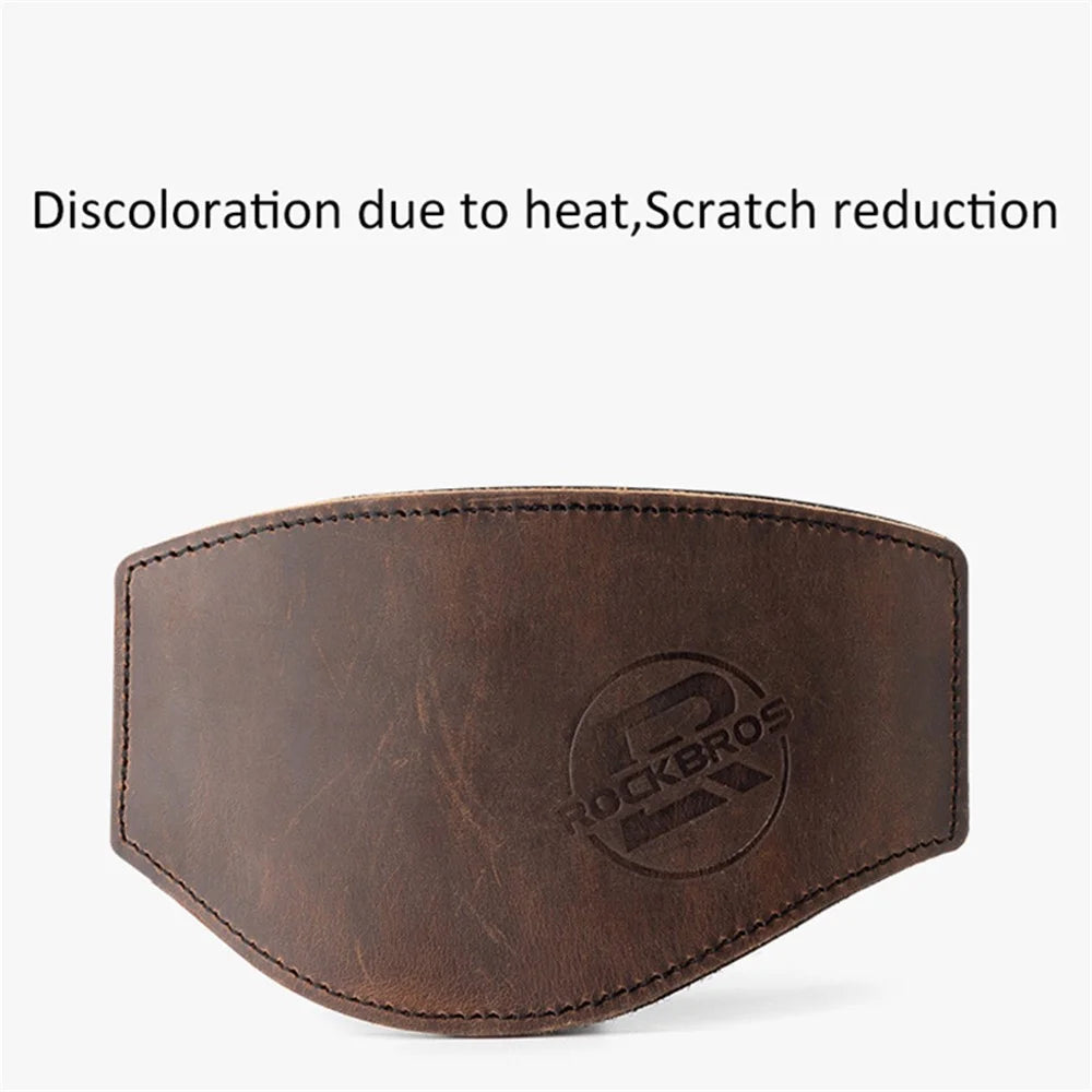 ROCKBROS MTB002 Motorcycle Shift Lever Shoe Cover Non-slip Leather Shoes Protection Gear Shift Pad - Bronze - 5