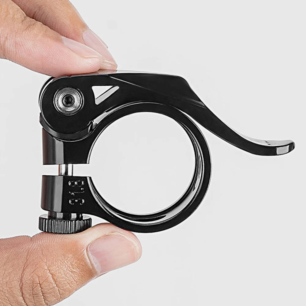 ROCKBROS Bike Seat Post Clamp 31.8mm Aluminum Alloy Clamp Tube Clip for MTB Bike Road Bike - Quick Release Type - 5