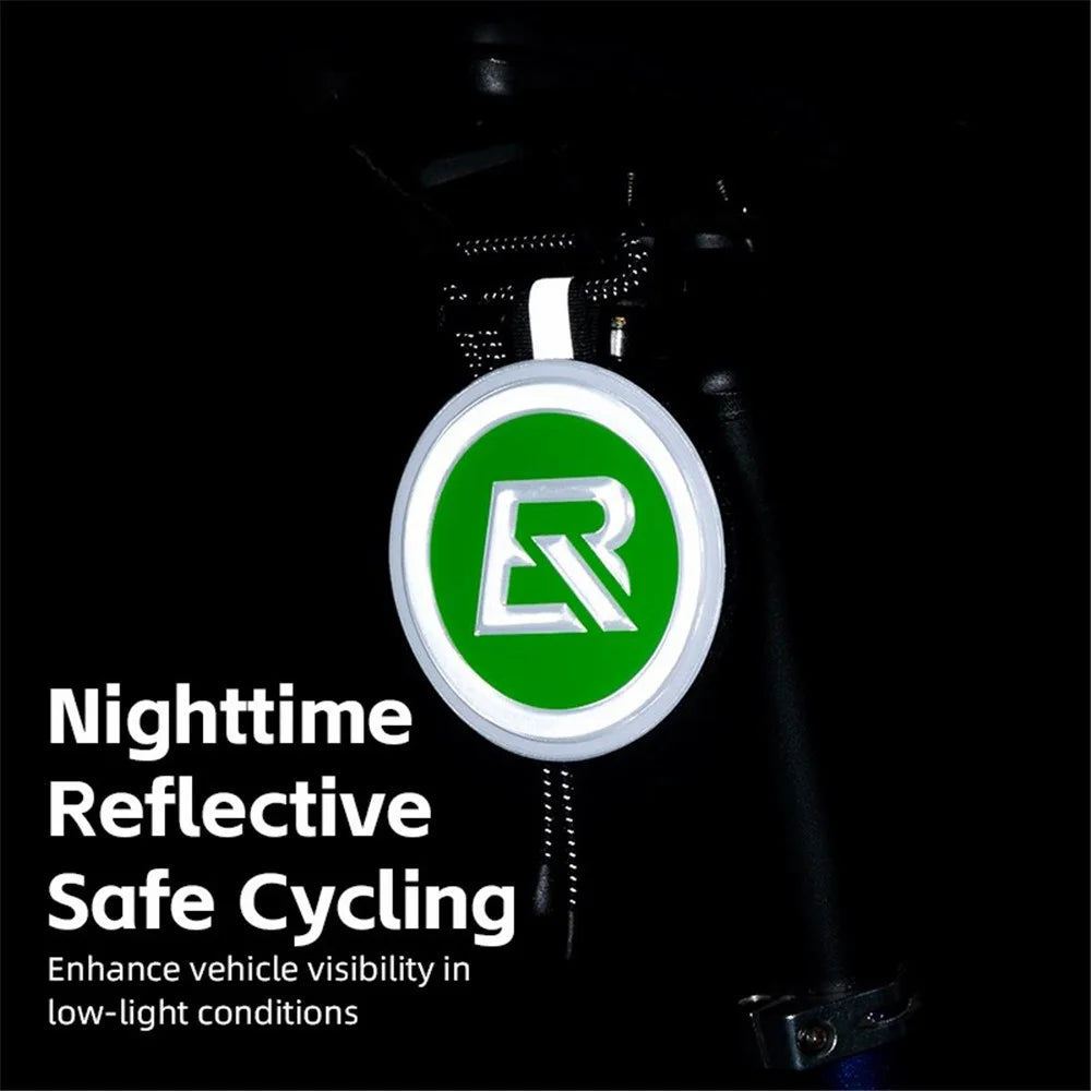 ROCKBROS E003 Cycling Reflective Sticker Night Visibility Safety Cycling Logo EVA Round Reflective Markers - 2