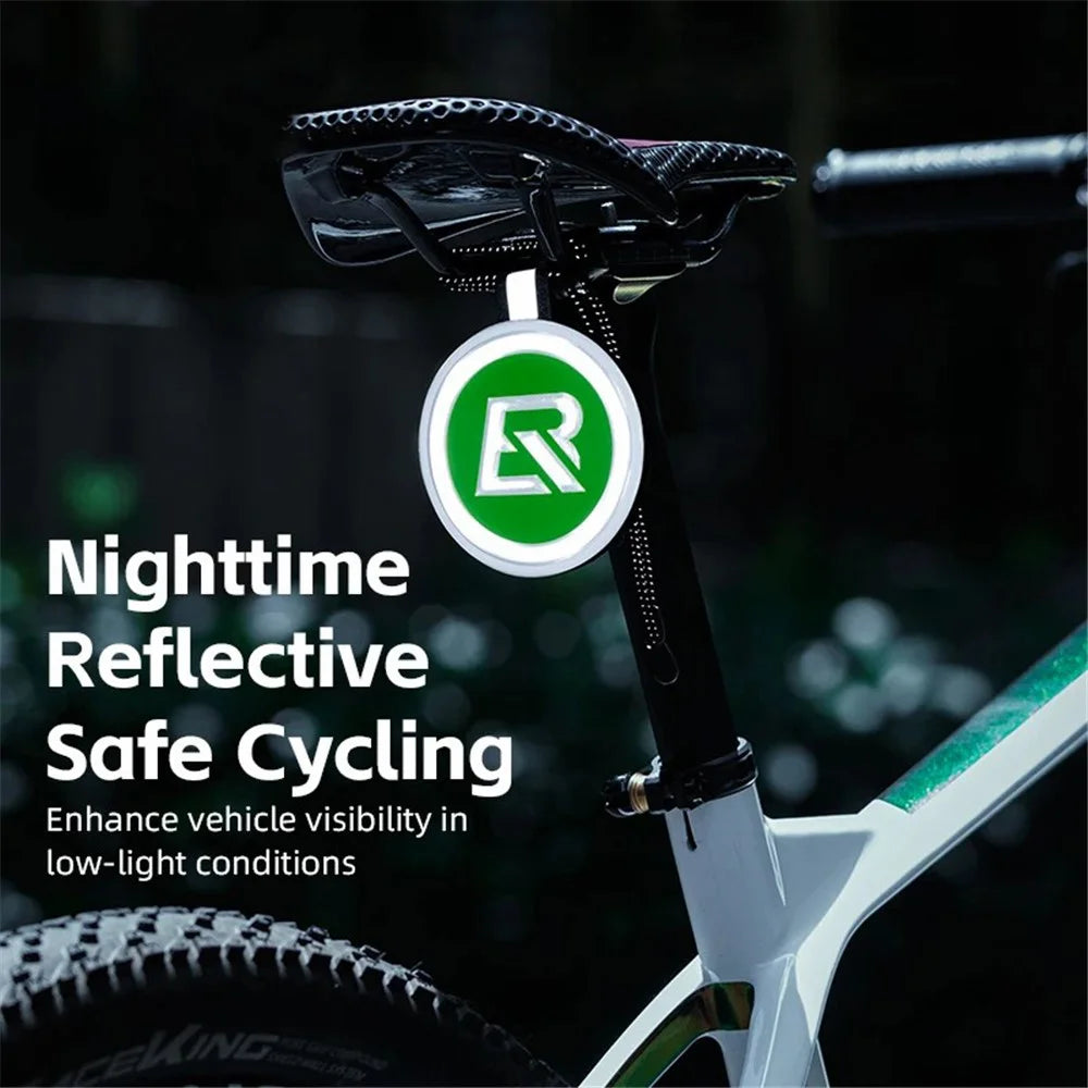 ROCKBROS E003 Cycling Reflective Sticker Night Visibility Safety Cycling Logo EVA Round Reflective Markers - 4