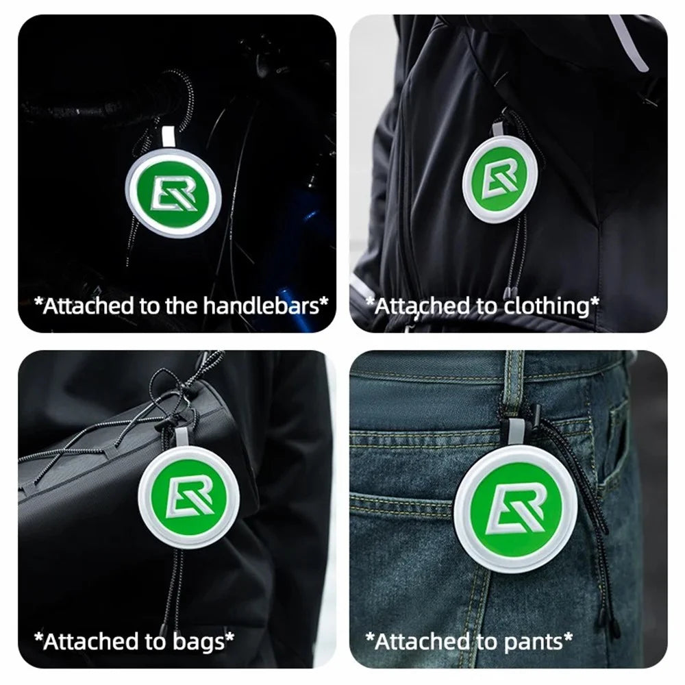 ROCKBROS E003 Cycling Reflective Sticker Night Visibility Safety Cycling Logo EVA Round Reflective Markers - 7