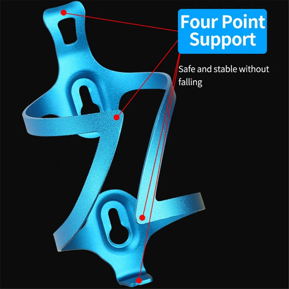 JUNSUNMAY BH002 Aluminum Alloy Bicycle Water Bottle Cage MTB Bike Cycling Bottle Holder - Blue - 3