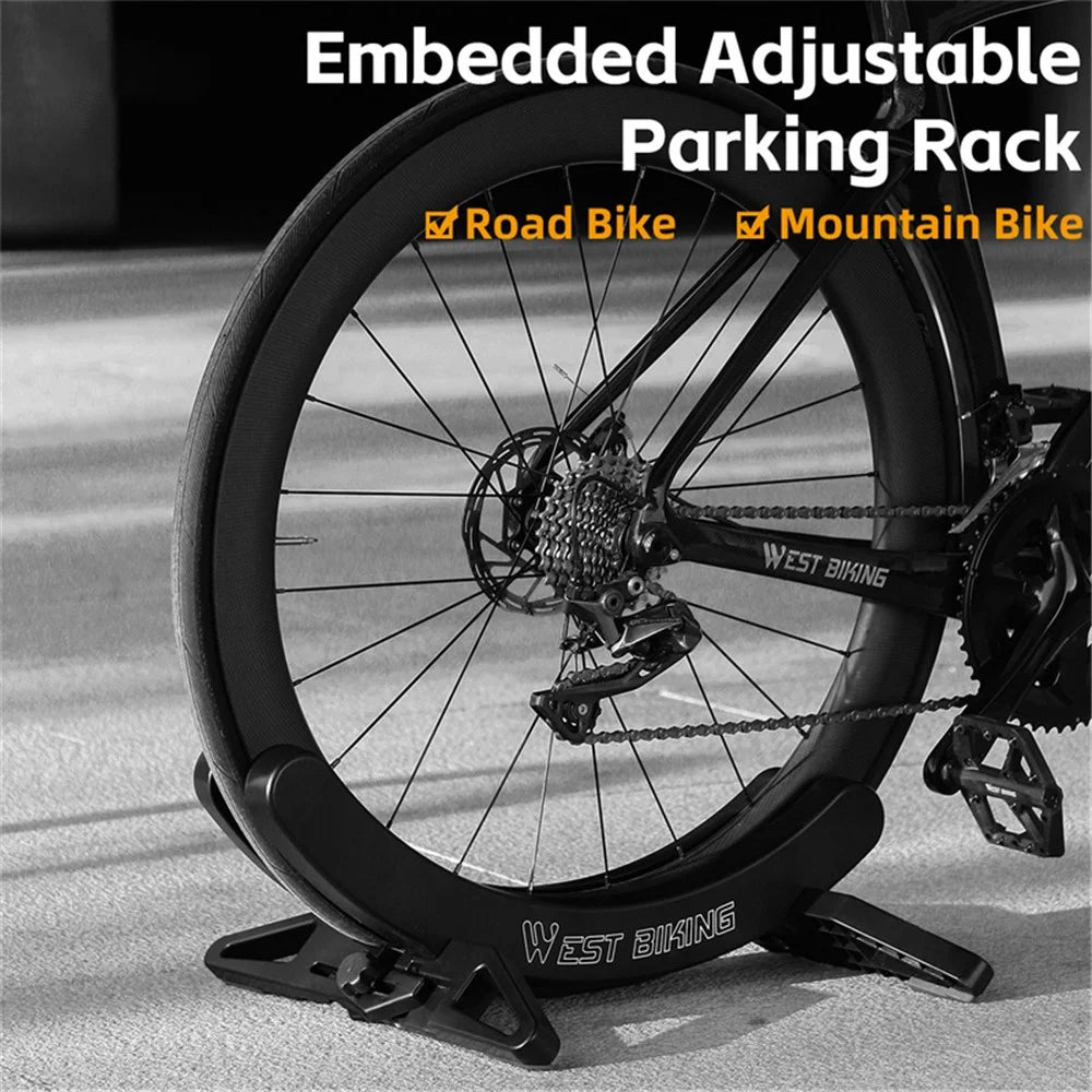 WEST BIKING YP0723018 Bicycle Parking Stand ABS Adjustable Bracket MTB Road Bike Display Floor Stand - 2
