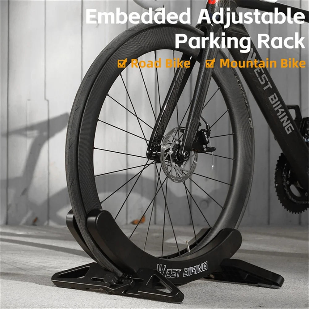 WEST BIKING YP0723018 Bicycle Parking Stand ABS Adjustable Bracket MTB Road Bike Display Floor Stand - 3
