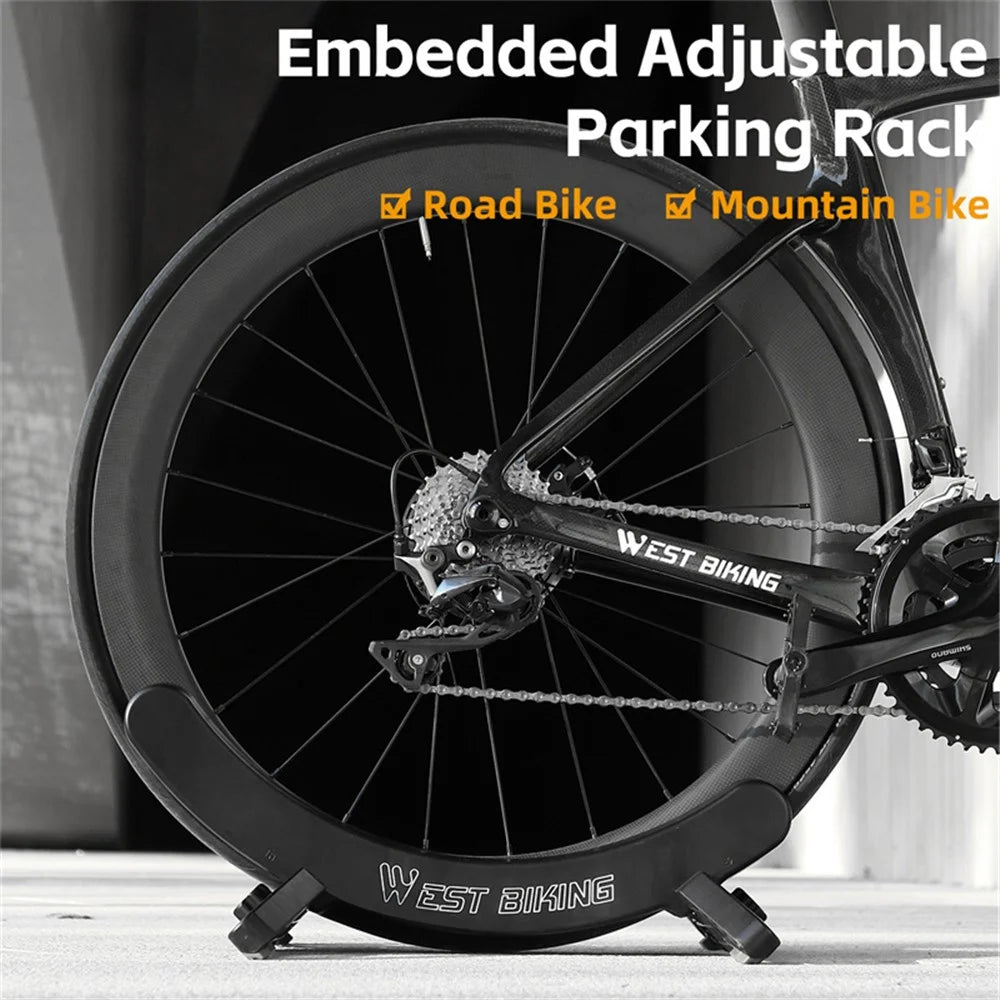 WEST BIKING YP0723018 Bicycle Parking Stand ABS Adjustable Bracket MTB Road Bike Display Floor Stand - 4