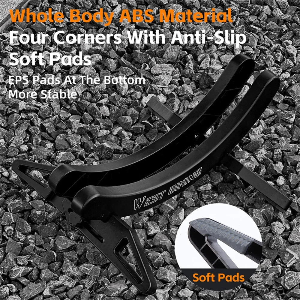 WEST BIKING YP0723018 Bicycle Parking Stand ABS Adjustable Bracket MTB Road Bike Display Floor Stand - 5