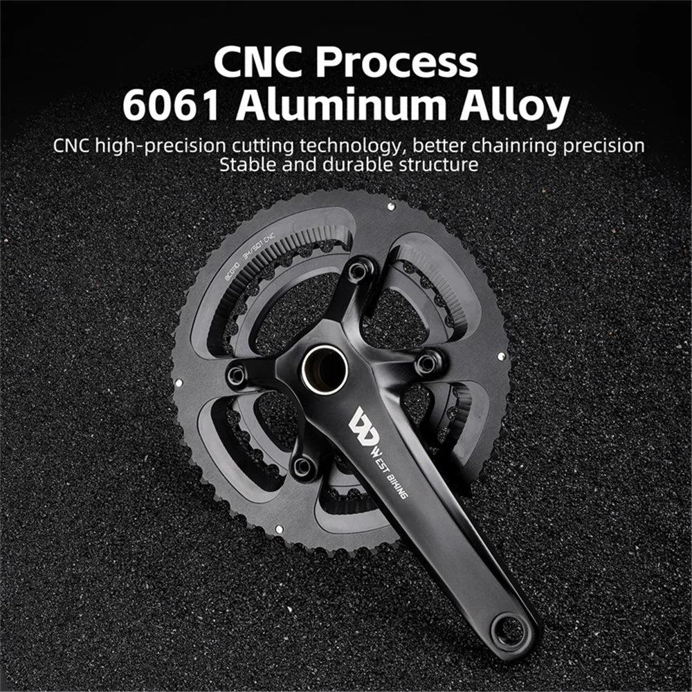WEST BIKING YP0817010 Road Bike Hollow Integrated Crankset Bicycle Modified Parts - 5