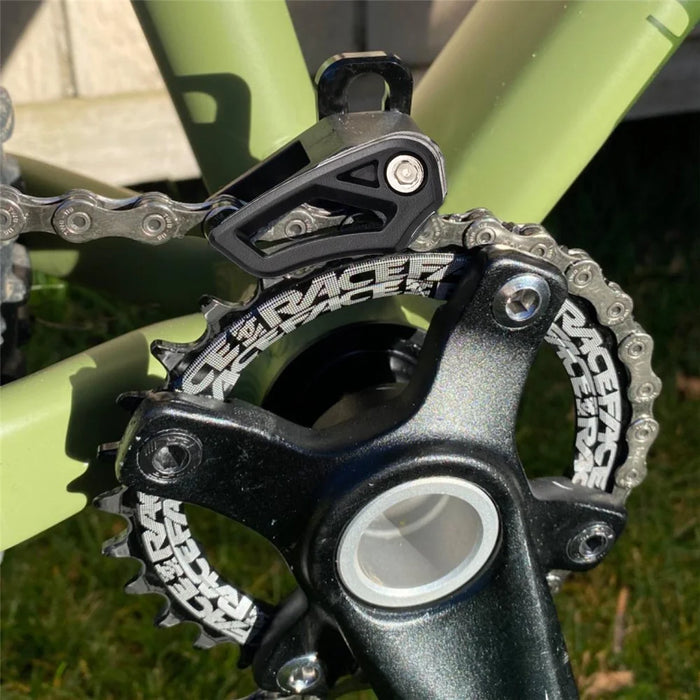 ZTTO CG25 Aluminum Alloy MTB Bicycle Chain Guide E-Type Mount Chain Protector - Titanium Grey - 4