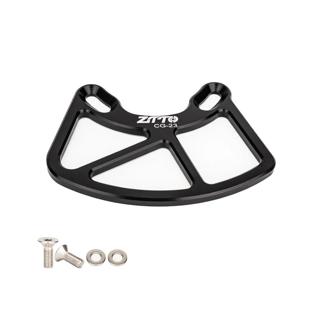 ZTTO CG23 Bicycle Chain Guide MTB Mountain Bike Crash Plate Bash Guard - Black - 1