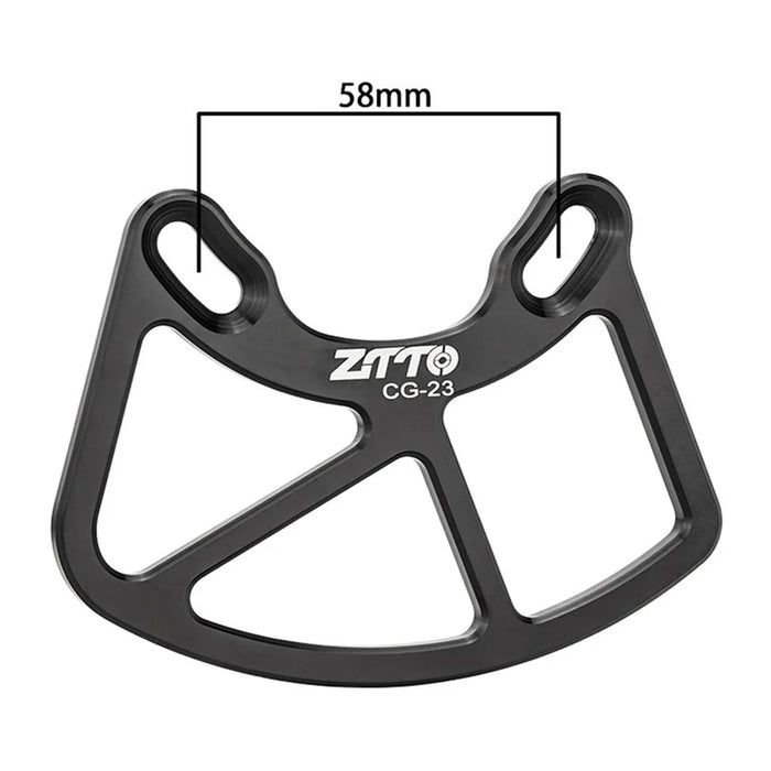 ZTTO CG23 Bicycle Chain Guide MTB Mountain Bike Crash Plate Bash Guard - Black - 6