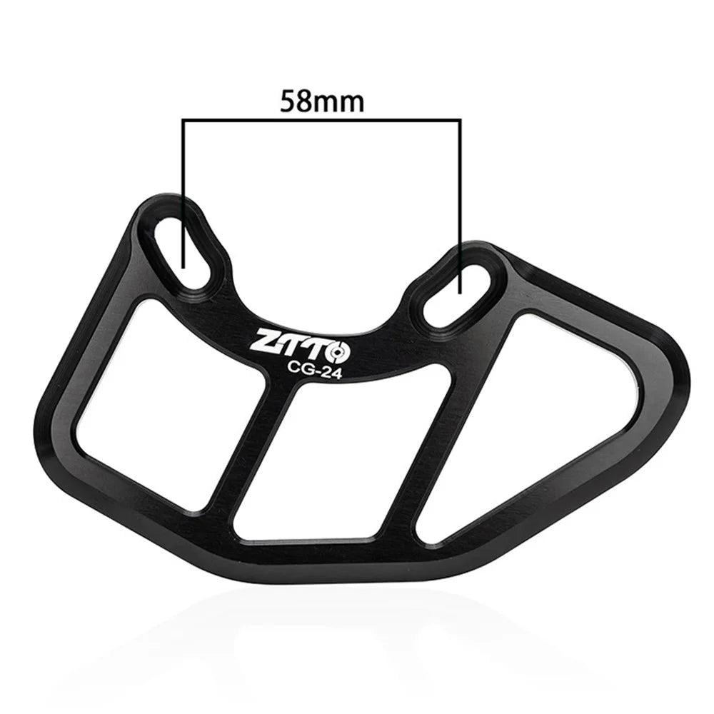 ZTTO CG24 Aluminum Alloy Bicycle Chain Guide Bike Crash Plate Bash Guard - Titanium Grey - 5