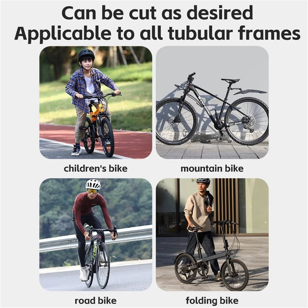 WEST BIKING YP0719372 3Pcs / Set Bicycle Frame Chain Protective Sticker Bike Anti-collision Film - 7