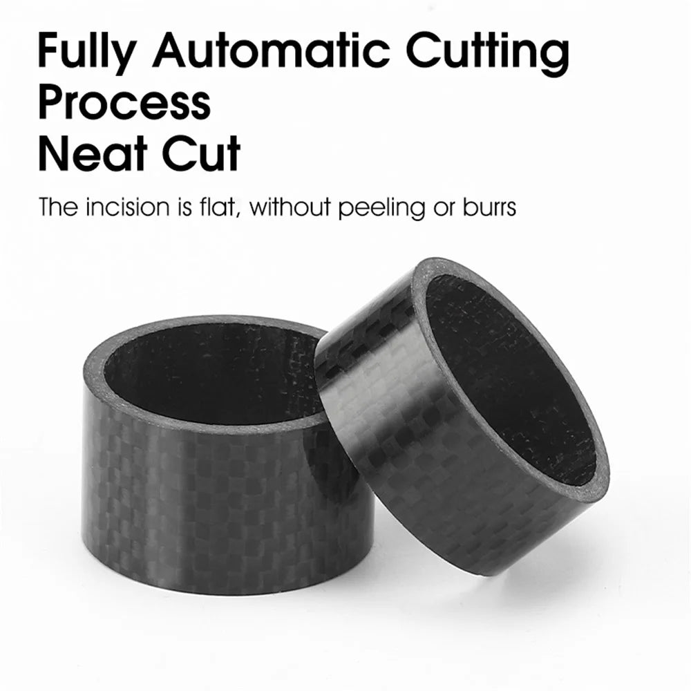 WEST BIKING 10mm Carbon Fiber MTB Bike Front Fork Spacer Spare Parts Bicycle Stem Fork Gasket - 6