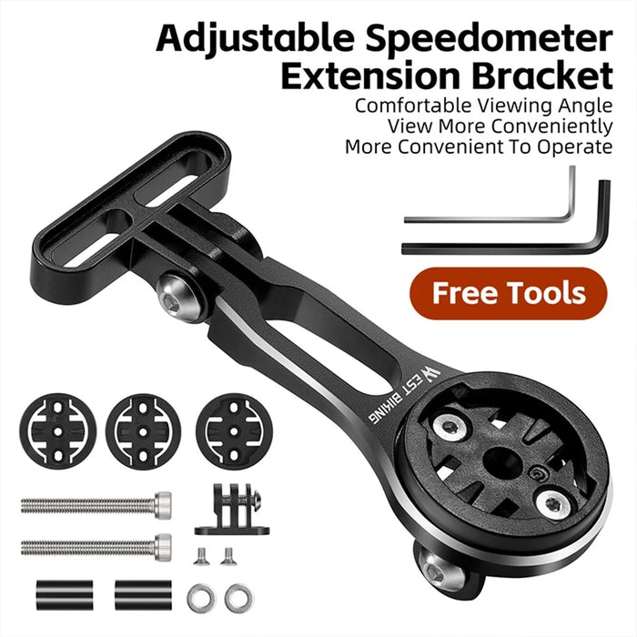 WEST BIKING YP0719374 Cycling Adjustable Speedometer Extension Bracket - 2