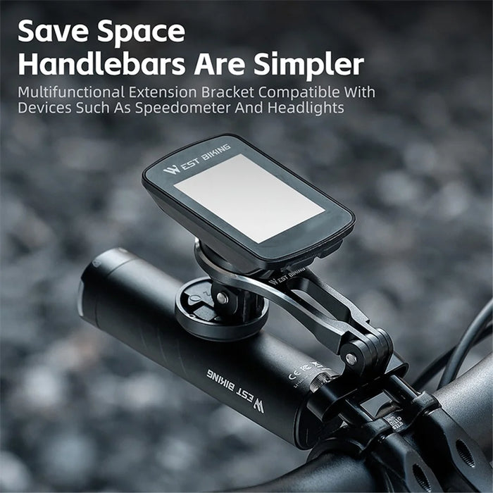 WEST BIKING YP0719374 Cycling Adjustable Speedometer Extension Bracket - 3