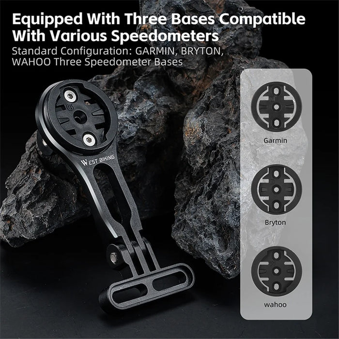 WEST BIKING YP0719374 Cycling Adjustable Speedometer Extension Bracket - 5